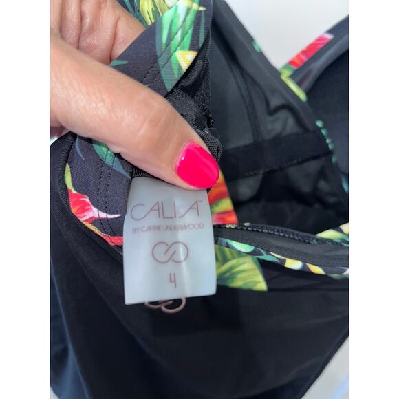 NWOT CALIA by Carrie Underwood Women's Tropical Print‎ One-Piece Swimsuit 4 - Picture 7 of 9